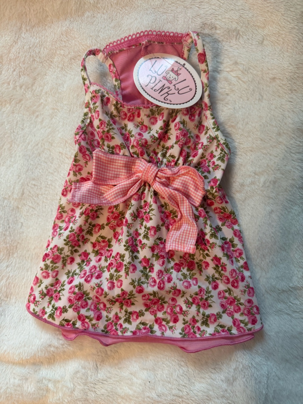 Lulu Pink Dog Cat Dress Large See Measurements